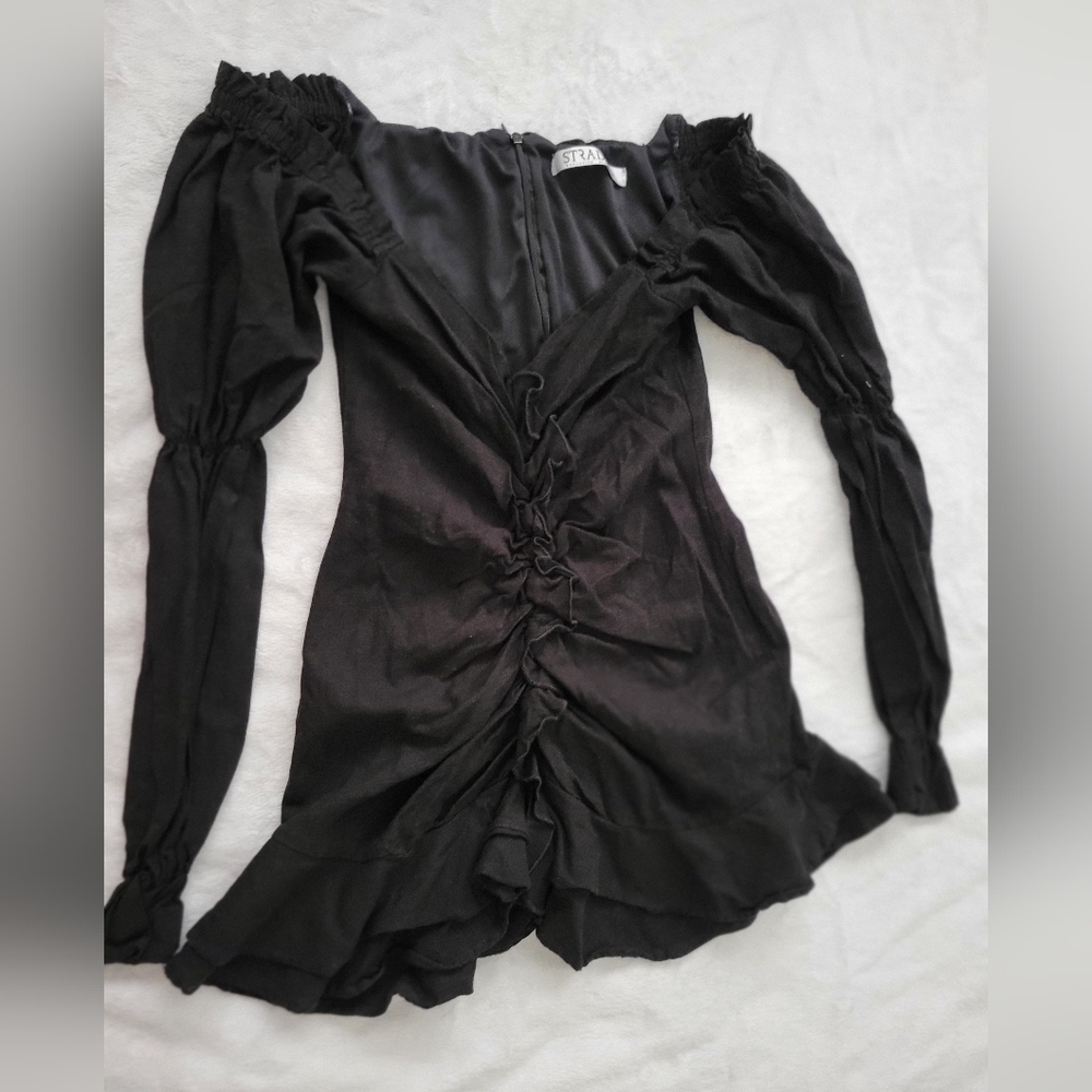 Black mini dress